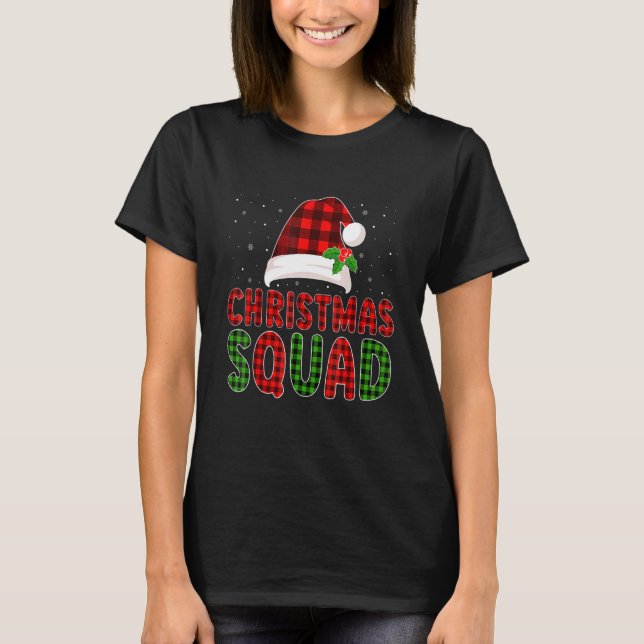 Christmas Squad Family Group Matching Christmas Pa T Shirt (Framsida)