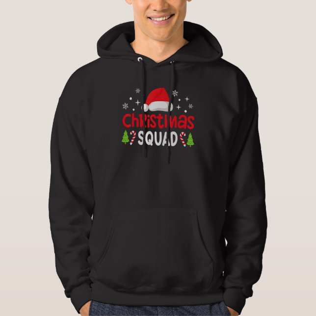 Christmas Squad Family Group Matching   Santa Elf  Hoodie (Framsida)