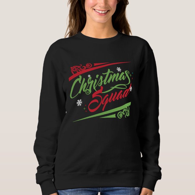 christmas squad  family matching xmas christmas fa t shirt (Framsida)