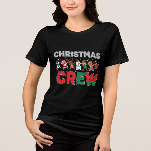 Christmas Squad | Fun Matching Holiday Team Design T Shirt (Framsida)