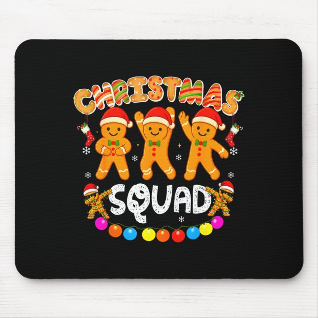 Christmas Squad Funny Xmas Gingerbread Family Matc Musmatta (Framsidan)