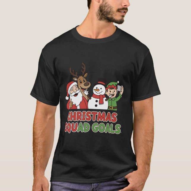 Christmas Squad Goals T Shirt (Framsida)