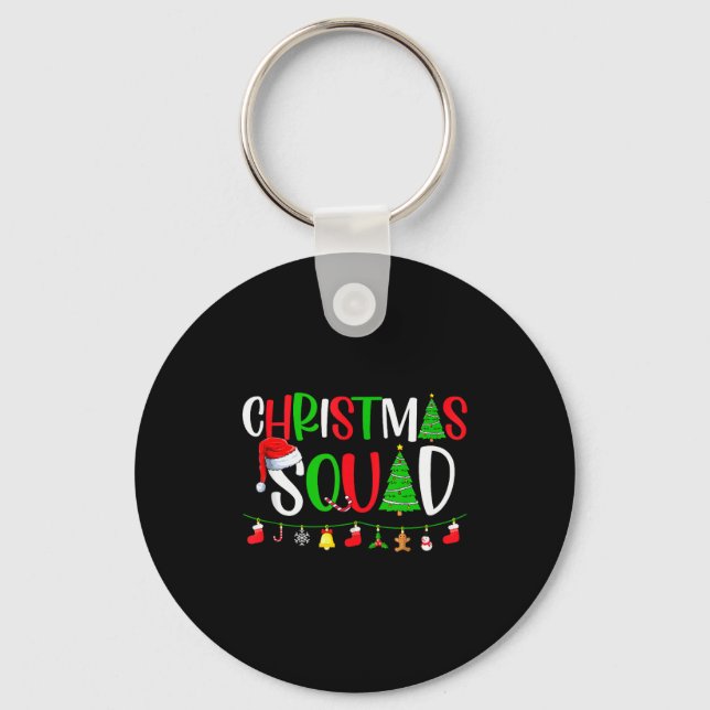 Christmas Squad Matching Family Group Xmas Decor H Nyckelring (Framsida)