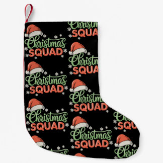 Christmas Squad Matching Family Santa Xmas Holiday Liten Julstrumpa