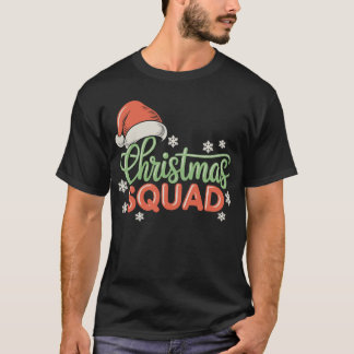Christmas Squad Matching Family Santa Xmas Holiday T Shirt