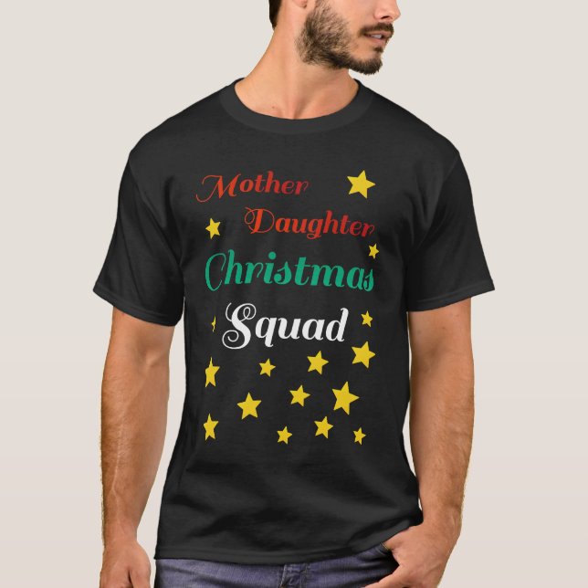 Christmas Squad Mother Daughter Mom Bakery Bake Ba T Shirt (Framsida)