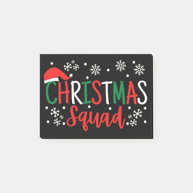 CHRISTMAS SQUAD POST-IT BLOCK (Framsida)