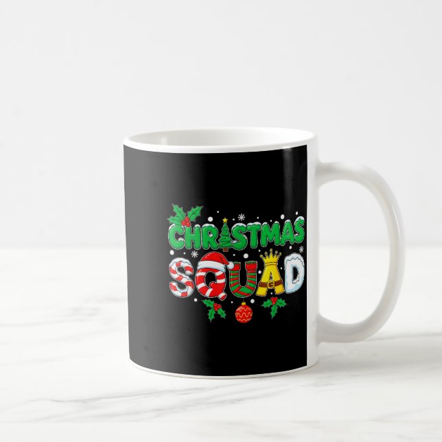 Christmas Squad Santa Dabbing Elf Family Matching  Kaffemugg (Höger)