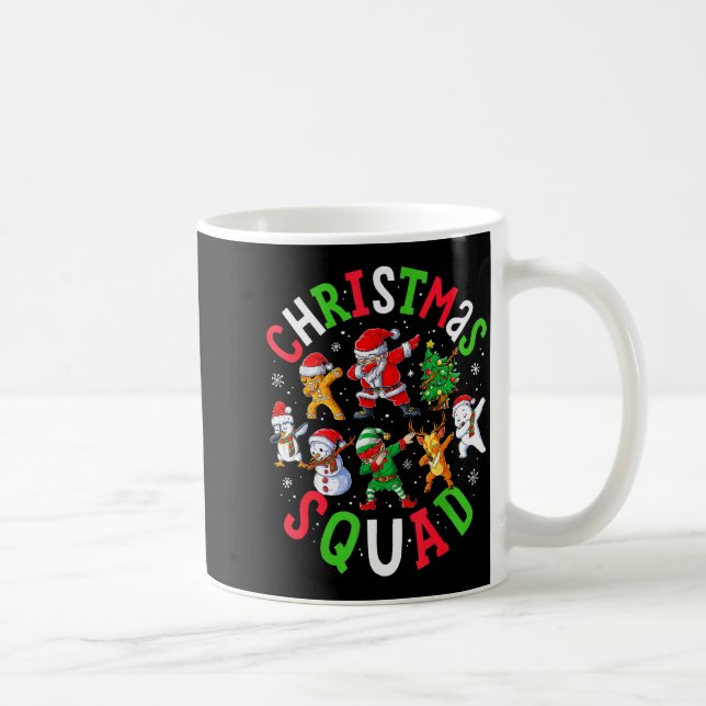 Christmas Squad Santa Dabbing Elf Family Matching  Kaffemugg (Höger)