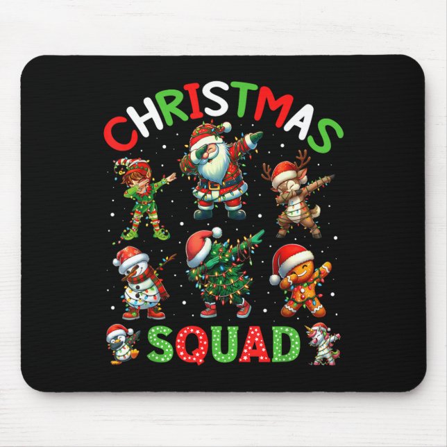 Christmas Squad Santa Dabbing Elf Family Matching  Musmatta (Framsidan)