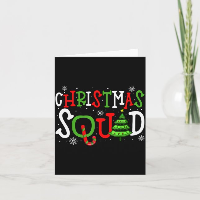 Christmas Squad Shirt, Christmas Matching Family P Kort (Framsida)