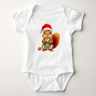 Christmas Squirrel – Holiday Design for Babies T Shirt
