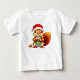 Christmas Squirrel – Holiday Design for Babies T Shirt