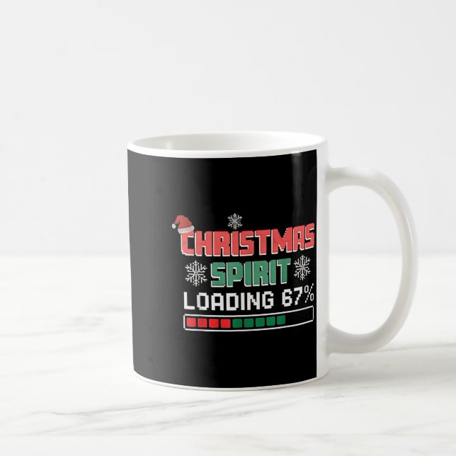 Christmas Srit Loading 67% Funny Six Seven 6 7 Chr Kaffemugg (Höger)