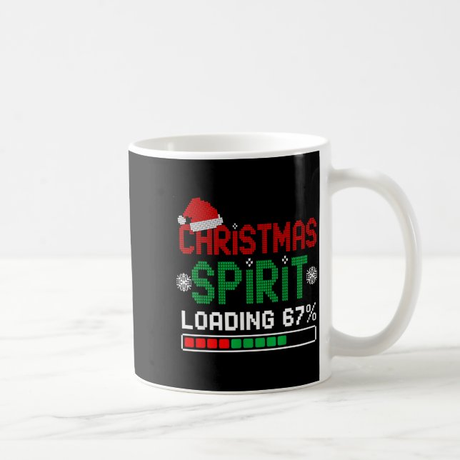 Christmas Srit Loading 67% Funny Six Seven Meme Ge Kaffemugg (Höger)