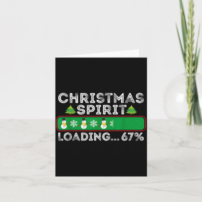 Christmas Srit Loading 67 Six Seven Meme Funny Sno Kort (Framsida)