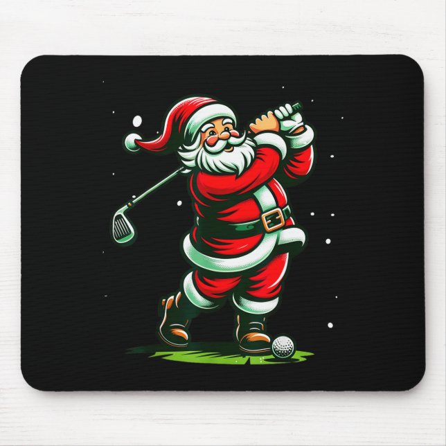 Christmas Srts, Santa Plays Golf Xmas Women Men &a Musmatta (Framsidan)