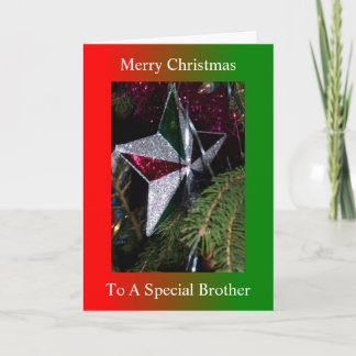 Christmas Star Design Brother Christmas Helgkort
