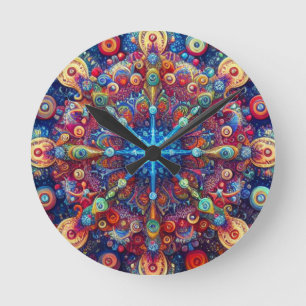 CHRISTMAS STAR RUND KLOCKA