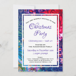 CHRISTMAS STARS | Abstrakt Winter | Festive Party Inbjudningar