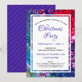 CHRISTMAS STARS | Abstrakt Winter | Festive Party Inbjudningar