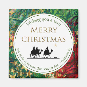 CHRISTMAS STARS Tre Wise Manar Festive Scripture Magnet