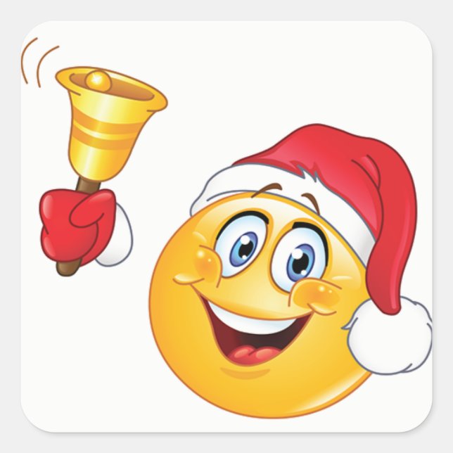 *CHRISTMAS STICKER ******* FYRKANTIGT KLISTERMÄRKE (Framsida)