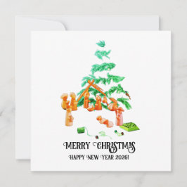 Christmas Sticker Julkort