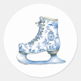 Christmas stickers runt klistermärke