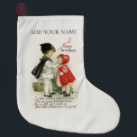 CHRISTMAS STOCING: VINTAGE GIRL   BOY STOR JULSTRUMPA<br><div class="desc">CHRISTMAS STOCING: VINTAGE GIRL   BOY</div>