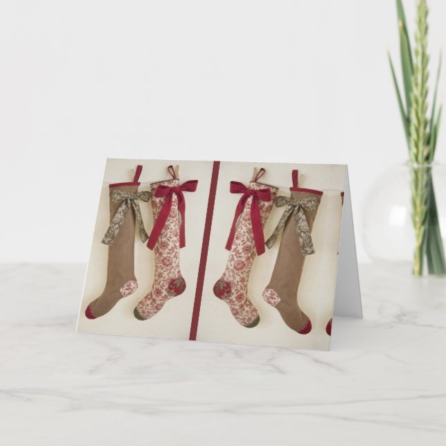 CHRISTMAS STOCKING FILL WITH GIFTS HELGKORT (Framsida)