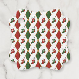 Christmas Stocking Gåvor Etiketter