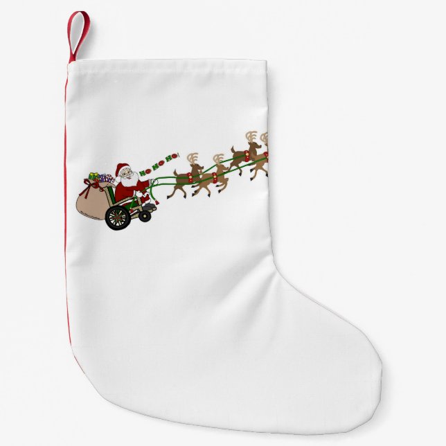 Christmas Stocking - Wheelchair Santa Liten Julstrumpa (Framsidan)