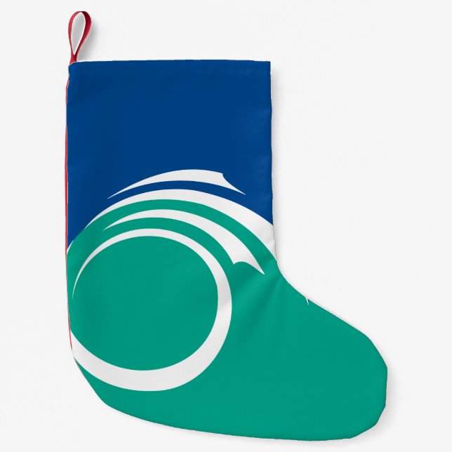 Christmas Stockings with Flag of Ottawa Liten Julstrumpa (Framsidan)