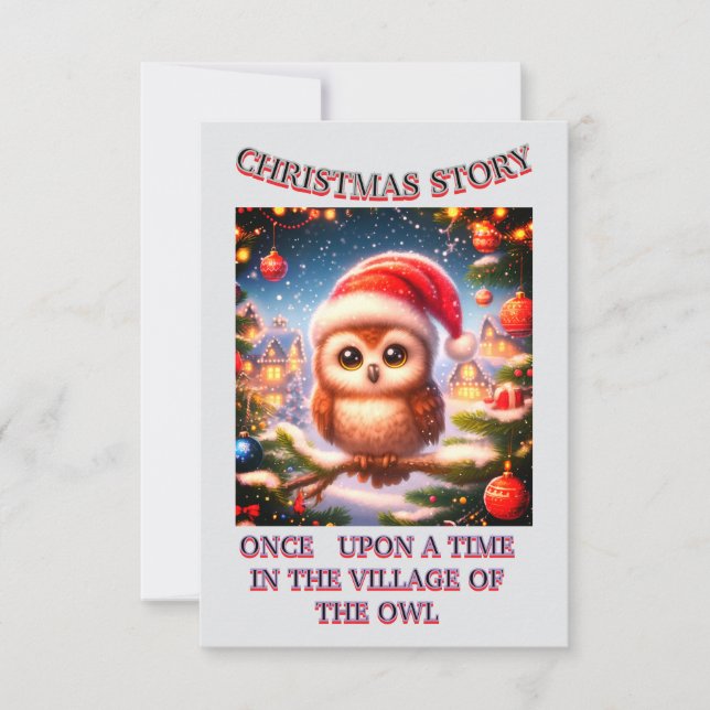 Christmas Story 3.5" x 5" Flat Thank You Card Tack Kort (Framsida)