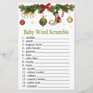 Christmas-strumpor i Baby ord