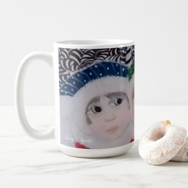 Christmas Surprise cute kids Mug Kaffemugg (Med munk)