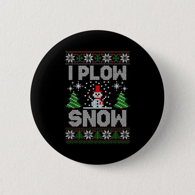 Christmas Sweater I Plow Snow Matching Couples Paj Knapp (Framsida)