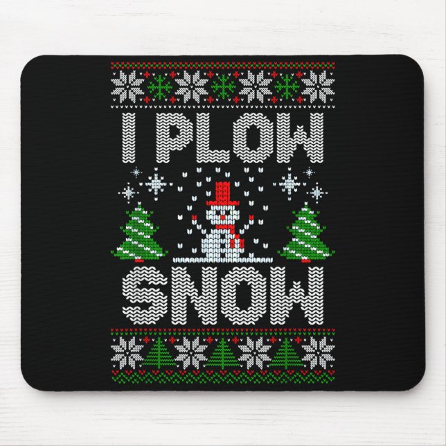 Christmas Sweater I Plow Snow Matching Couples Paj Musmatta (Framsidan)
