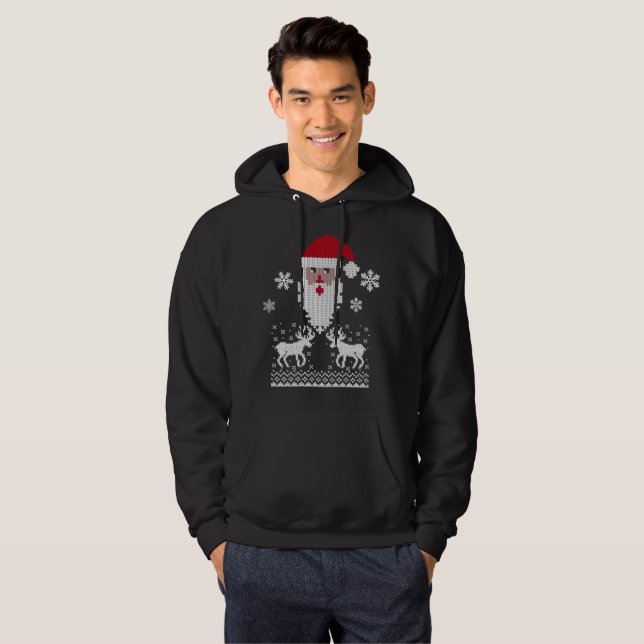 christmas sweater Jultomten Hoodie (Hel framsida)