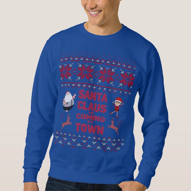 Christmas Sweatshirt - Santa Claus Design (Framsida)