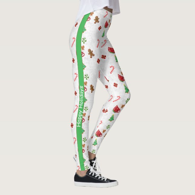 Christmas Sweets Customizable Leggings (Höger)
