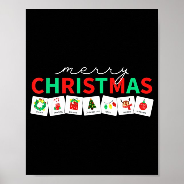 Christmas Symbols Special Education Teacher Speech Poster (Framsidan)