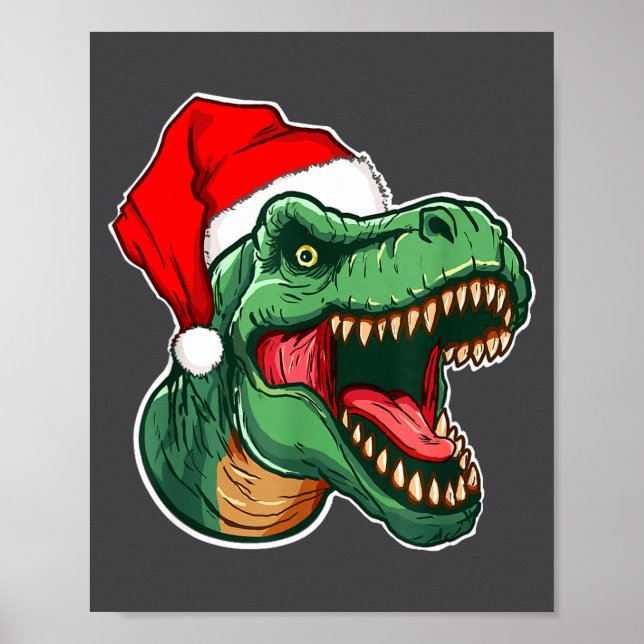 Christmas T-rex  Poster (Framsidan)