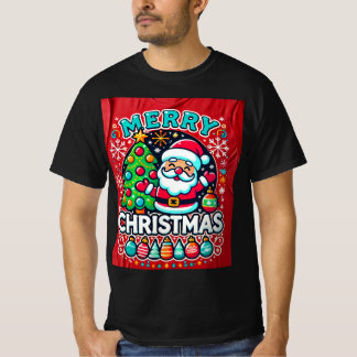 Christmas t-shirt design grönt träd med sinta