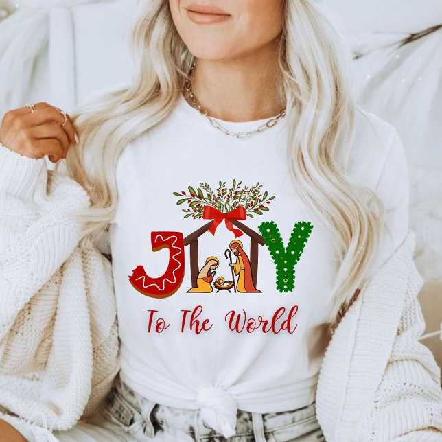 christmas t-shirt joy to the world (Skapare uppladdad)