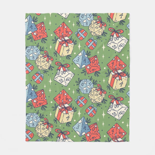 CHRISTMAS TABLETOP GAMING DICE MÖNSTER FLEECEFILT (Framsidan)