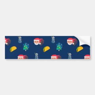 christmas taco emoji bildekal