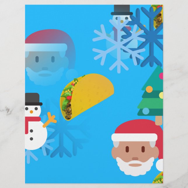 christmas taco emoji brevhuvud (Framsida)