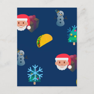 christmas taco emoji helg vykort